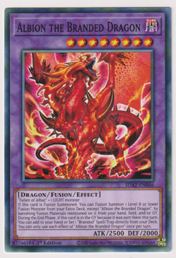 Albion the Branded Dragon SDAZ-EN046 Common 1st Edition YuGiOh Card - Image 1