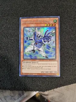 1X NM Elemental HERO Stratos (Alt. Art) (Silver) - BLC1-EN022 - Ultra Rare 1st - Image 1