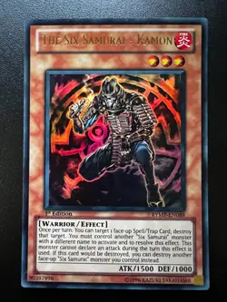 The Six Samurai - Kamon RYMP-EN089 Ultra Rare 1st Edition Near Mint Yugioh - Image 1