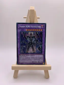 Vision HERO Adoration GENF-EN096 Secret Rare 1st Edition NM - Yugioh TGC - Image 1