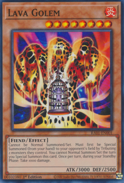 1X NM Lava Golem - RA01-EN001 - Super Rare 1st Edition - Image 1