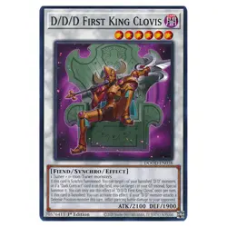 Yu-Gi-Oh! - Doom of Dimensions - D/D/D First King Clovis (Common) DOOD-EN038 - Image 1