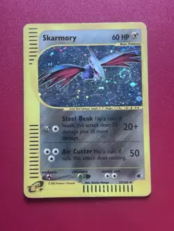 Pokemon TCG Skarmory Expedition Base Set 27/165 Holo Holo Rare - Image 1