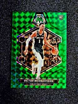 2023-24 Panini Mosaic Prizm RC Victor Wembanyama Green Mosaic Rookie MINT #238 - Image 4