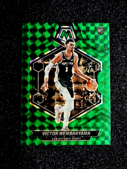 2023-24 Panini Mosaic Prizm RC Victor Wembanyama Green Mosaic Rookie MINT #238 - Image 5