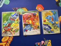 Pokemon First Partner Illustration Collection Series 1 Kanto Gen 1 Starters (NM) - Image 1