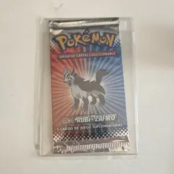 Pokemon TCG EX Rubi & Zafiro Spanish Booster Pack 5 Cards Mightyena - Image 1