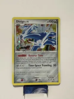 POKEMON DIALGA LV.72 5/127 RARE HOLOFOIL WITH FEW SWIRLS PLATINUM LP CARD - Image 1