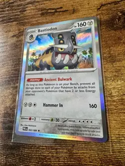 Pokemon PITCH BLACK- 2 card lot Bastiodon 093/084 IR + 062/084 Reverse Holo - Image 2