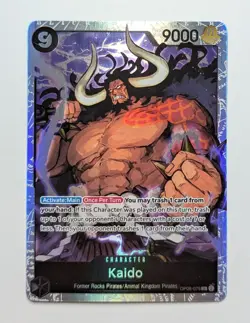 Kaido OP08-079 SR Holo Foil Super Rare One Piece Game Card TCG NM - Image 1