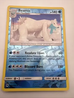 Beartic 62/214 - Reverse Holo - Lost Thunder - Pokemon Card - Image 1