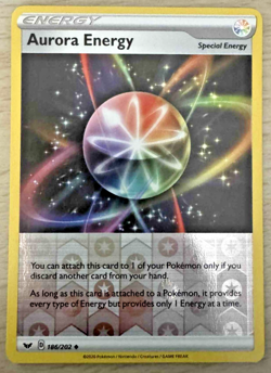 Pokemon TCG Aurora Energy 186/202 Sword & Shield Reverse Holo Trainer Card - Image 1
