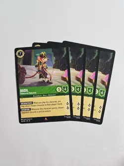 Basil Undercover Detective 86/204 Playset 4 cards - Reign of Jafar - Image 1