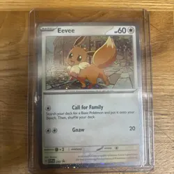 Eevee 200 Scarlet & Violet Black Star Promo Holo Pokemon Card NM (SWIRL) - Image 1