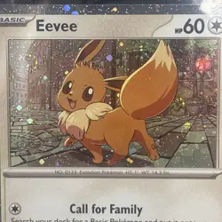 Eevee 200 Scarlet & Violet Black Star Promo Holo Pokemon Card NM (SWIRL) - Image 3