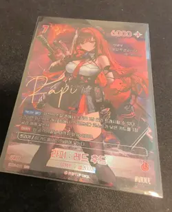 Nivel Arena Nikke BT03 Rapi Red Hood SPR Signed KOREAN Holo Card - Image 2