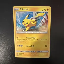 Pokemon TCG Pikachu SM Promo Holo EN Basic 70HP SM81 Sanosuke Sakuma - Image 1
