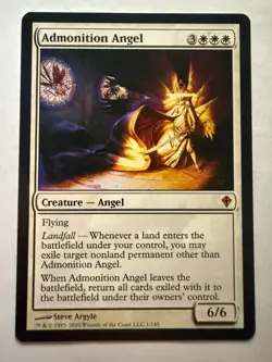 Admonition Angel M Worldwake 1 NM - Image 1