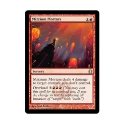 WOTC MtG Return to Ravnica Mizzium Mortars (R) (Foil) NM - Image 1