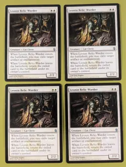 Leonin Relic-Warder x4 Mirrodin Besieged 4x Playset Magic the Gathering MTG - Image 1