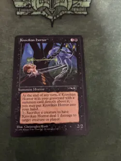 Wizards of the Coast Krovikan Horror Black Rare Creature Alliances Regular - Image 1