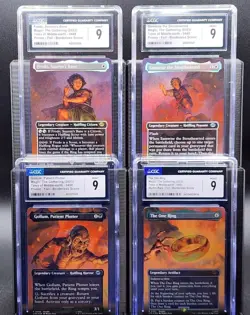 Magic: The Gathering: Lord of the Rings Foil PROMO [Set of 4] Full Set CGC 9!! - Image 1