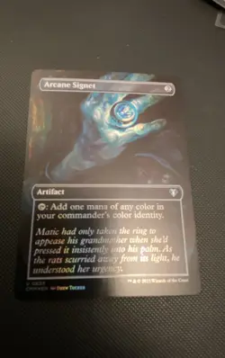 Arcane Signet (Borderless) Commander Masters Foil - Image 1