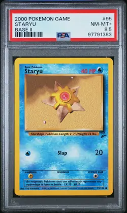 2000 POKEMON BASE SET 2 #95 STARYU PSA 8.5 - Image 1