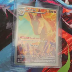 The Pokemon Company Pokemon TCG Rapidash 110HP 189/182 Sv10 IR Holo FA EN - Image 1