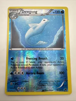Pokemon Card Dewgong 16/124 Fates Collide Reverse Holo Rare NM - Image 1