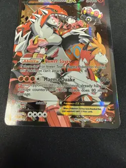 POKEMON GROUDON EX DOUBLE CRISIS FULL ART 15/34 HOLO CARD - Image 4