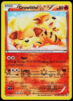 Growlithe RC4 Legendary Treasures: Radiant Collection - Rare Pokemon Holo LP - Image 1