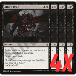 MTG Altar's Reap (Battle for Zendikar) 103/274 (NEAR MINT) (4X) - Image 1