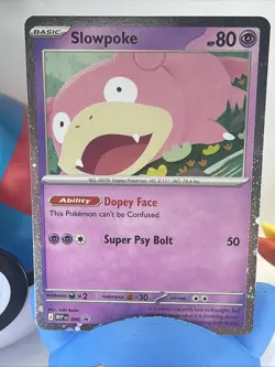 Pokemon TCG - Slowpoke Promo MEP 086 Pitch Black Checklane - NM - Image 2