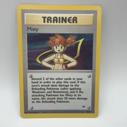 Pokemon Misty Trainer Gym Heroes 18/132 English Holo Rare NM/LP - Image 1