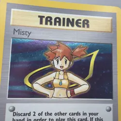 Pokemon Misty Trainer Gym Heroes 18/132 English Holo Rare NM/LP - Image 2