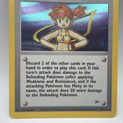 Pokemon Misty Trainer Gym Heroes 18/132 English Holo Rare NM/LP - Image 4