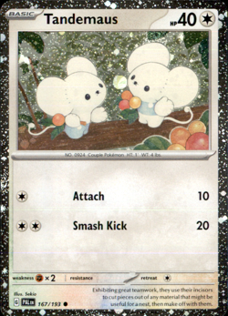 Tandemaus (Cosmos Foil) 167/193 Holo Pokemon NM - Image 1