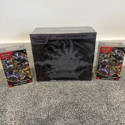 Pokemon TCG Pitch Black Elite Trainer Box ETB & 2 x Booster Bundles New & Sealed - Image 1