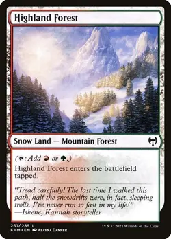 Highland Forest 1x MtG Kaldheim SP/NM - Image 1