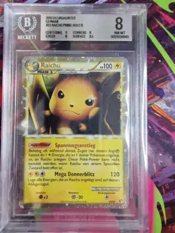 Raichu Prime Holo #83 Beckett BGS 8 NM-MT Undaunted 2010 Pokemon German - Image 2