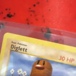 Diglett 47/102 First Edition Shadowless LP Pokemon Base Set WOTC Vintage - Image 5