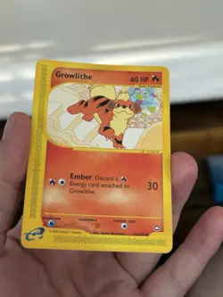 Growlithe Aquapolis 51/147 Holo Common 60 HP English 2002 - Image 3