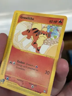 Growlithe Aquapolis 51/147 Holo Common 60 HP English 2002 - Image 4