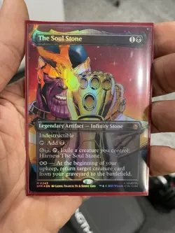 The Soul Stone (Borderless) Marvel's Spider-Man Foil MTG NM - Image 1