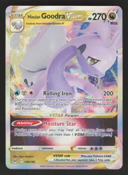 Hisuian Goodra VSTAR 136/196 Pokemon TCG Lost Origin NM - Image 1