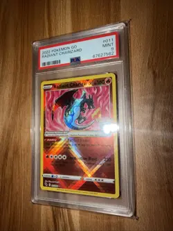 2022 Pokemon GO Radiant Charizard #011/078PSA 9 (Mint) - Image 3