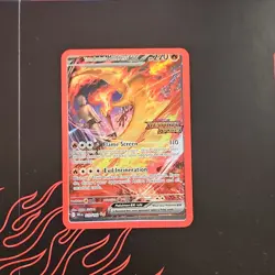 Pokemon TCG Destined Rivals Team Rocket's Moltres ex Holo Full Art Lot 3 - Image 3
