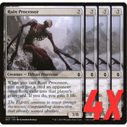 MTG Ruin Processor (Battle for Zendikar) 012/274 (NEAR MINT) (4X) - Image 1