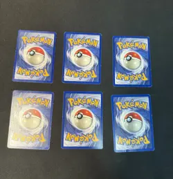 6 pcs 1st edition Fossil Vintage Pokemon Set Commons/uncommon WOTC MP - Image 2